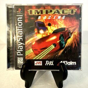 PlayStation 1 Impact Racing Sony PS1 Black Disc Complete With Manual Excellent